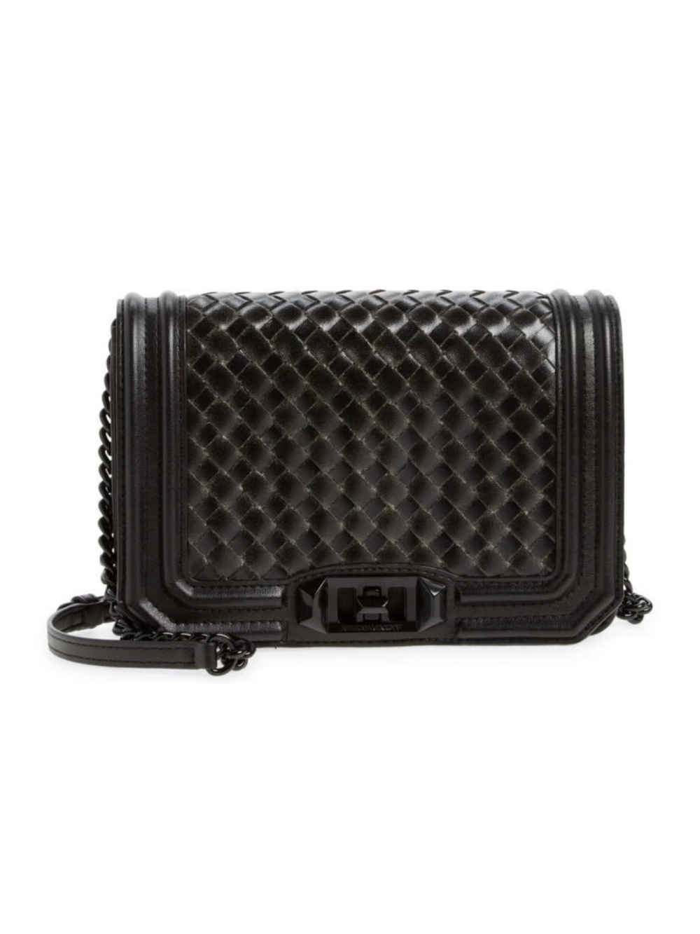 Rebecca Minkoff Black Quilted Leather Crossbody Bag - Women